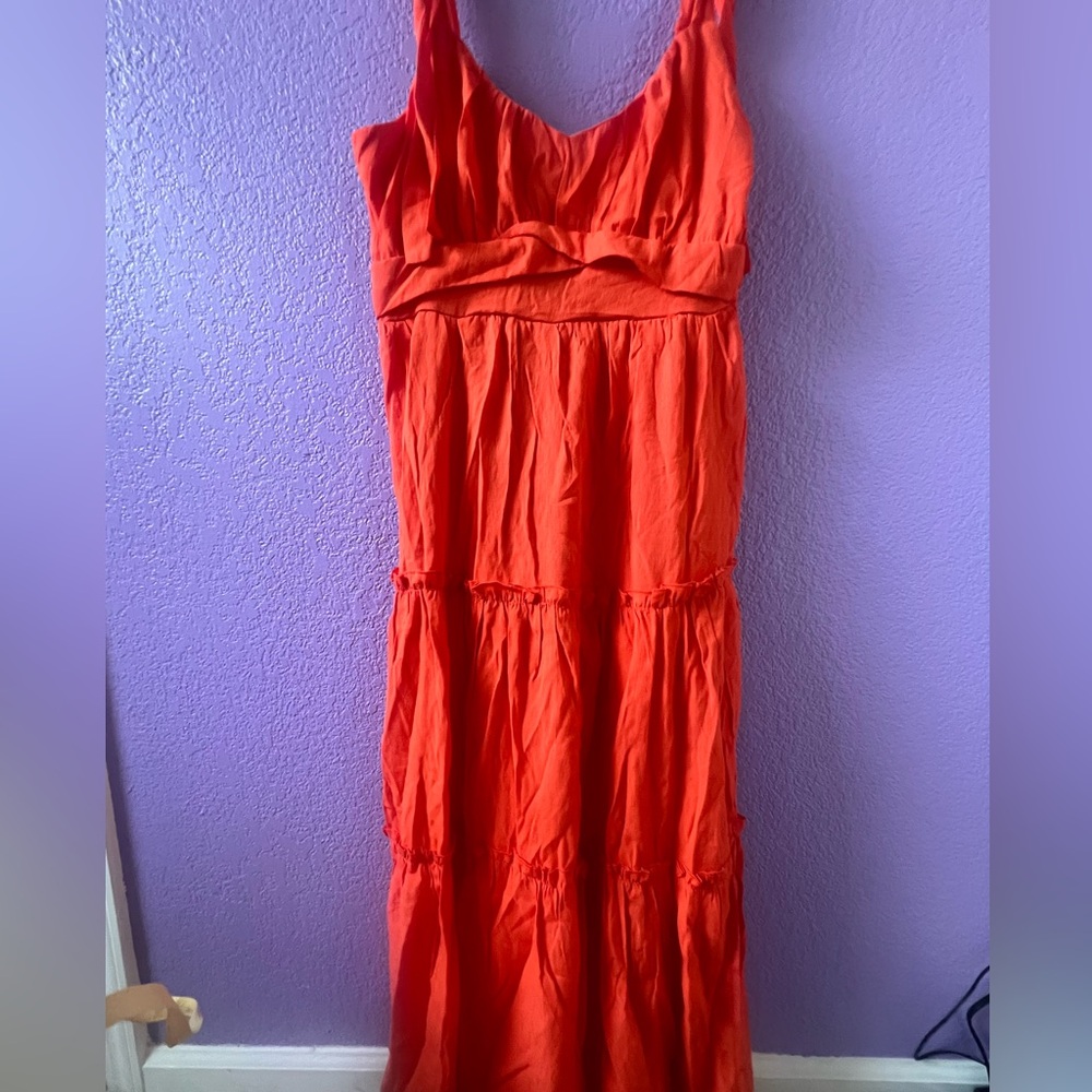 Bright Orange Maxi Dress Fashion Nova